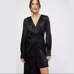 Black Silk Maxi Dress(2 piece)